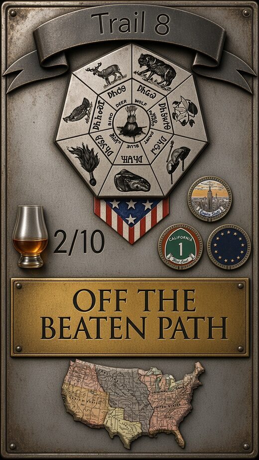 Whisk(e)y Wanderer regional trail badge 8